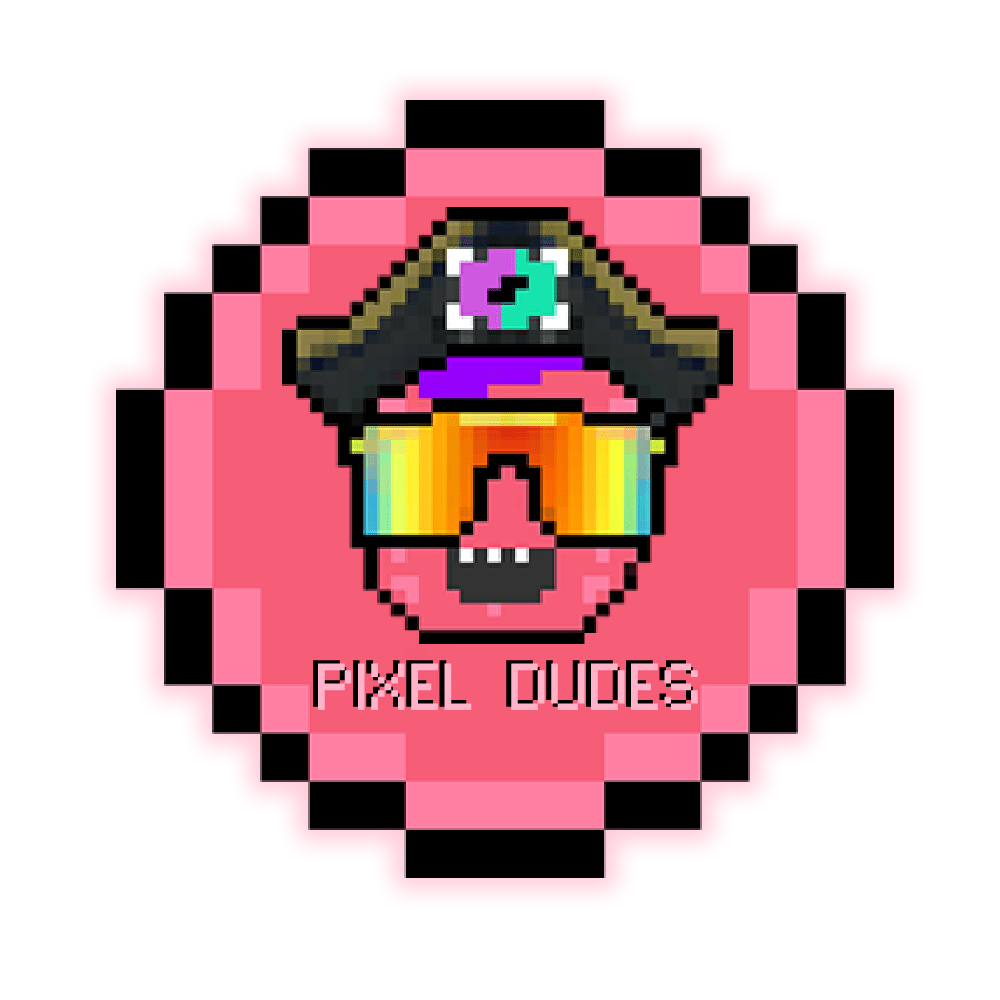 This is the logo of Pixel Dudes