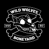 This is the logo of Wild Wolves Bone Yard